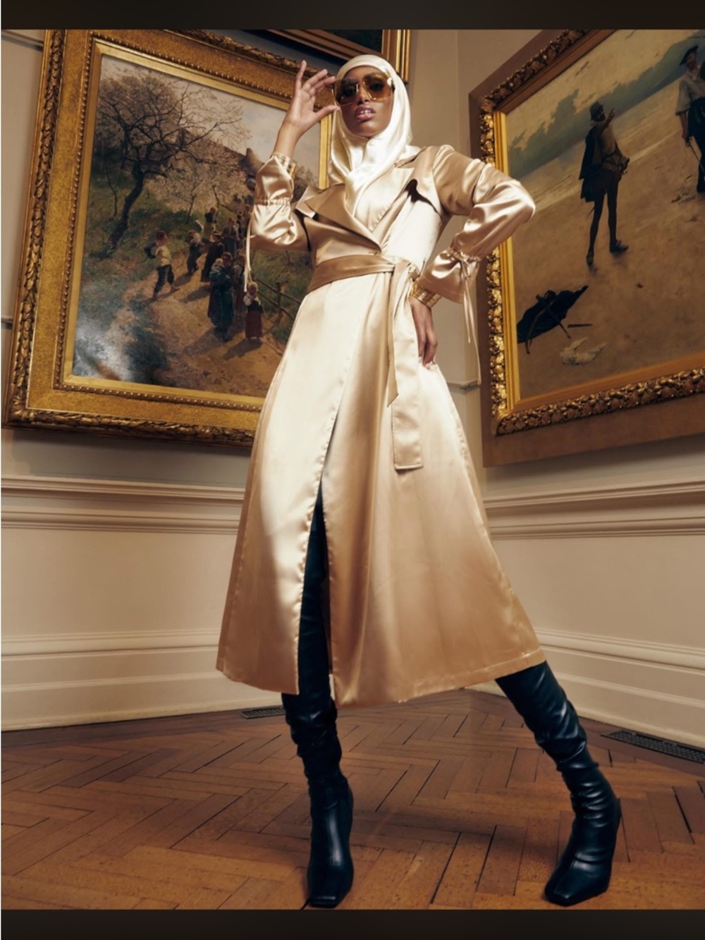 Meshki Oakley Satin Duster